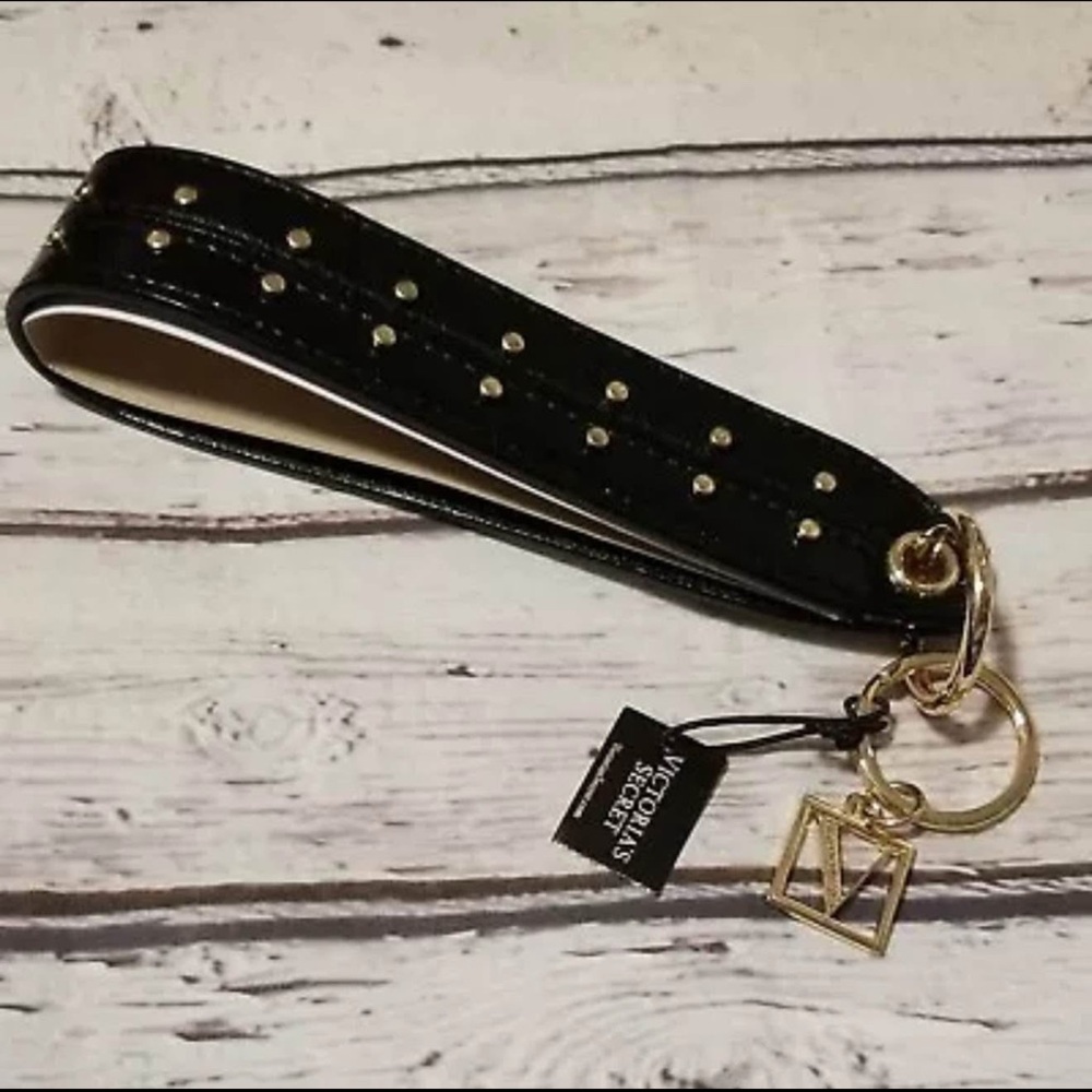 Victoria's Secret Black Studded Key Holder